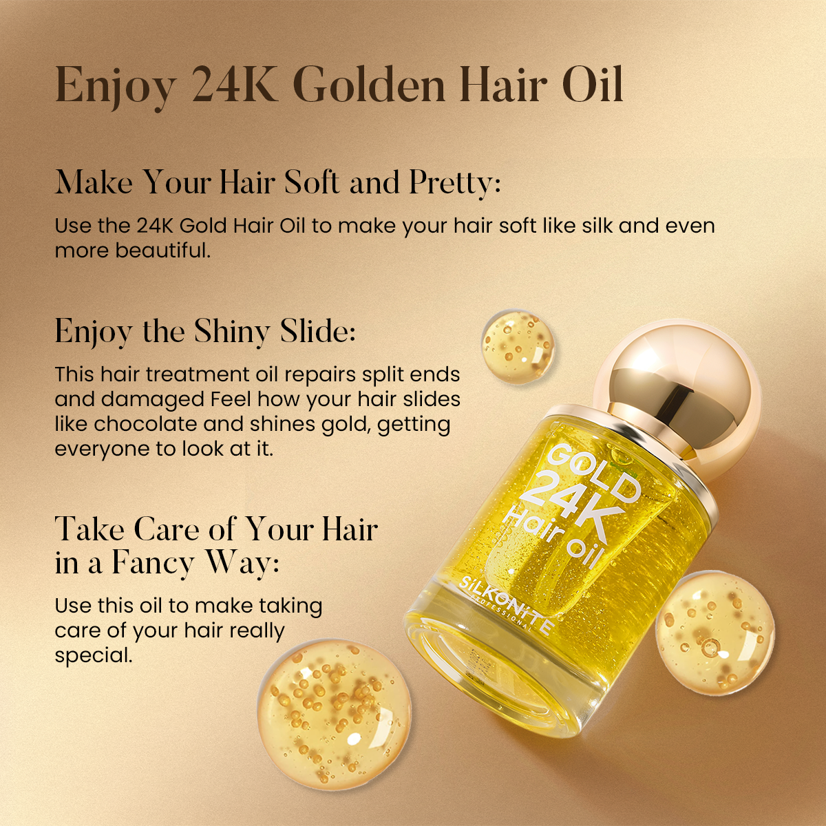 Advanced 24k Gold Hair Repair-Smooth-Shine