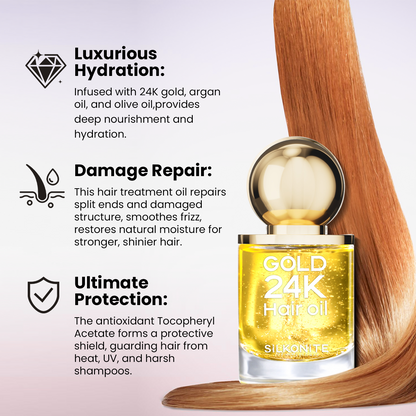 Advanced 24k Gold Hair Repair-Smooth-Shine